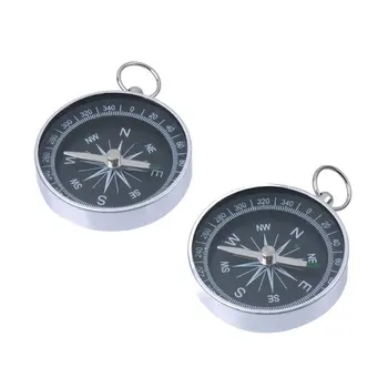 

Aluminum Alloy Metal Waterproof Compass Needle Key Compass Outdoor Vehicle Instrument Car Compass Flexible Navigation Ball