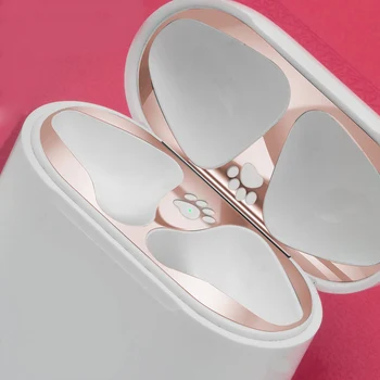 

Metal Dust Guard For Apple AirPods 2 1 Case Box Dust-proof Protective Sticker Earphone Film for Air Pods Accessories