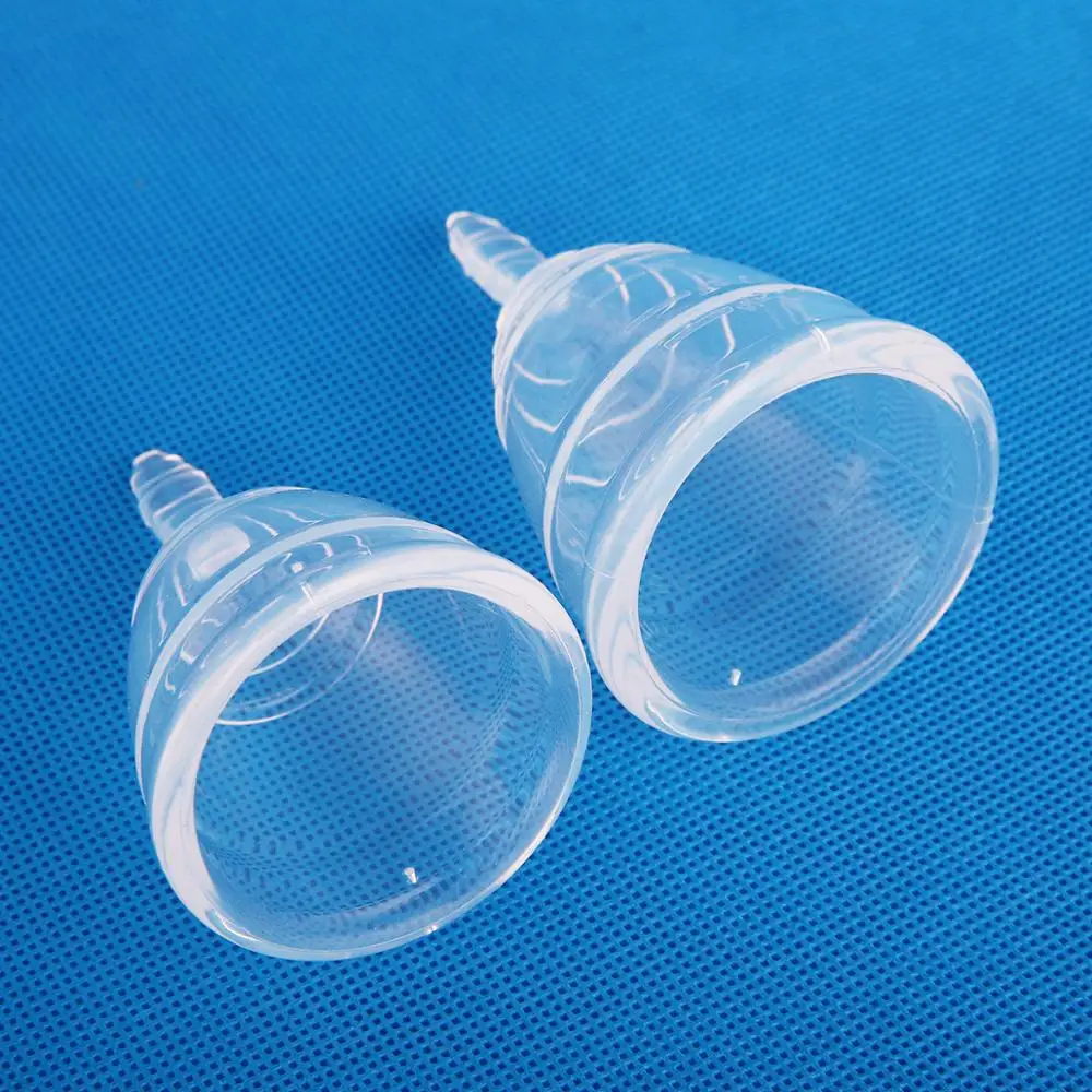 1pcs of Medical grade silicone Vaginal Menstrual Cup Set for feminine hygiene Sterilizer reusable lady menstrual collector cup