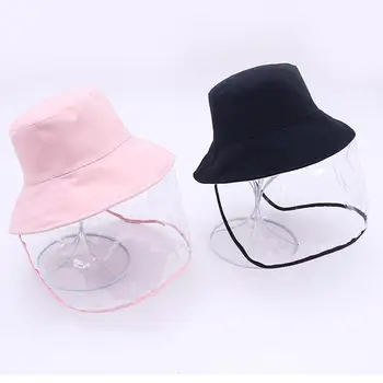 

Kid Anti-Droplet Anti-Dust Full Face Cover Shield Protective Mask Bucket Hat Cap