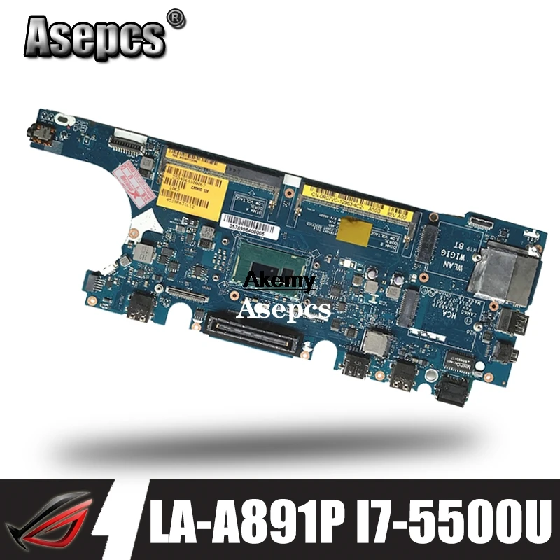 

ZAM60 LA-A891P Laptop motherboard for Dell Latitude E5250 Test original mainboard I7-5500U