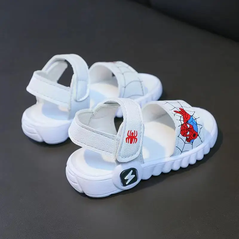 Summer Baby Boys Sandals Kids Beach Shoes Children Shoes Cartoon Spiderman Girl Shoes Baby Sandals Breathable Soft Toddler Shoes leather girl in boots