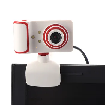 

USB 2.0 Rotatable Camera 640X480 Video Record HD Webcam With Microphone 3LEDS Night Vision Effect For Computer For PC Laptop