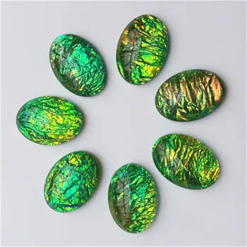 

Diameter 18x25mm Oval Resin Stone High Guality Cabochon Dome Flat back beads DIY Jewelry Finding Cameo Pendant Settings E2202