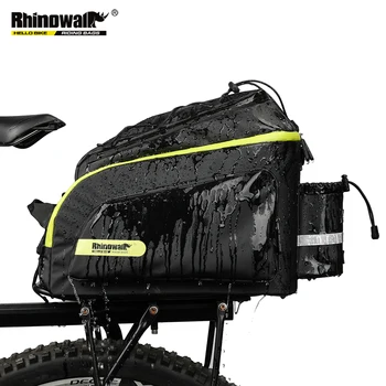 

Rhinowalk 17L Waterproof Pannier Bag Shoulder Strap Detachable Compartment Reflective Rack Rear Trunk Tote Bag with Rain Cover