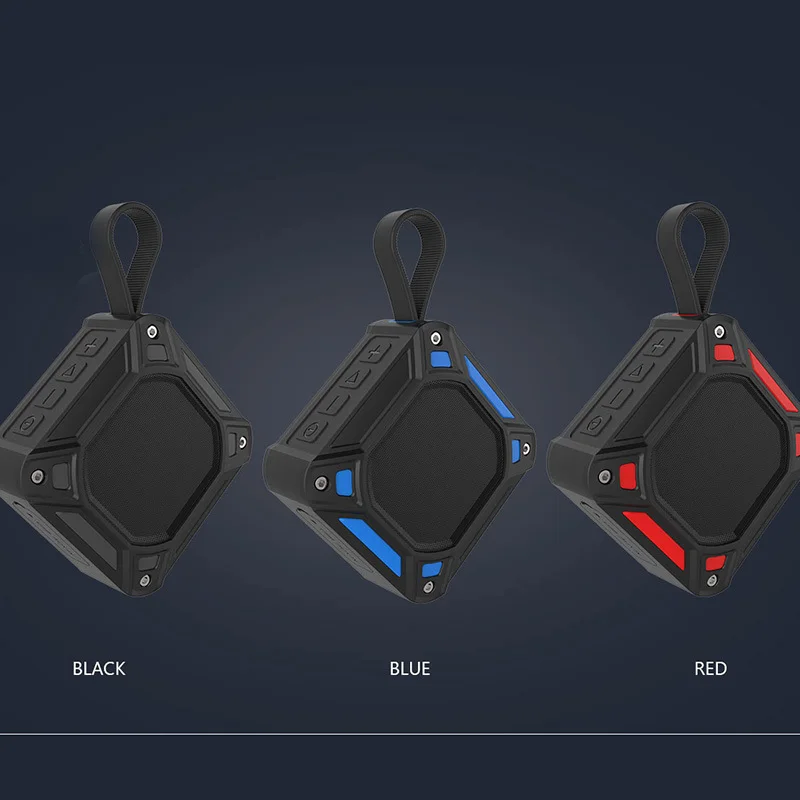 W-king BT126 Portable Wireless Bluetooth Speaker Water-resistant 1500mAh Dustproof Shockproof Strap Design Music | Электроника