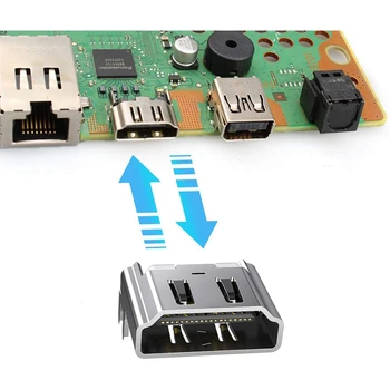 

10 Pack HDMI Port Socket Interface Connector Replacement Only for Sony Playstation 4 PS4