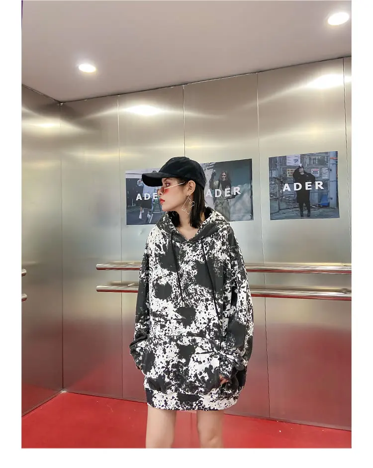 XITAO Harajuku, толстовка размера плюс, модная уличная одежда, толстовки, Женская трендовая одежда, весна, новые свободные топы DMY2651