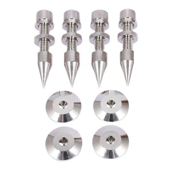 

4pcs Anti Scratches Adjustable Cooper Shockproof Mini Foot Pads Accessories Stand HIFI Cone Base Speaker Spike Floor Protectors