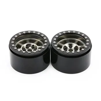 

1Pair/2Pairs Alloy 2.2 CNC Beadlock Wheels Rims for 1/10 RC Crawler Axial SCX10 SCX10 II 90046 Traxxas TRX4 D90 CJGLG0020