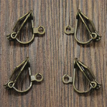 

8pcs Simple Ear Clip Connector Copper DIY Earring Clip Finding Jewelry Making Craft Accessories
