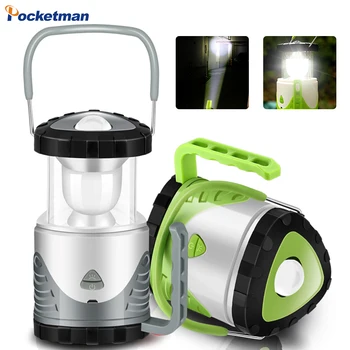 

30W Bright Powerful Multi-function LED Lantern using 3AAA 18650 Battery Powered LED Waterproof Tent Light Telescopic Suspension