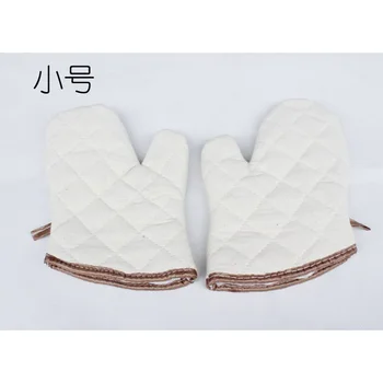 

Heat Resistant Silicon Gloves Cotton Cloth For Oven Cook Gloves Cuisine Protection Cooking Hot Gloves Silicone CKO100P 2