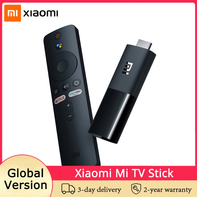 Xiaomi Mi TV Stick Android TV 9,0 Quad Core HD 1080P Dolby DTS decodificación Chromecast de Google, Netflix, Youtube Smart TV Stick 1GB 8GB