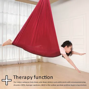 

Nylon Material Indoor Therapy Swing For Kids Child And Teens Cuddle Hammock Ideal Snuggle Swing Hammocks For Autism