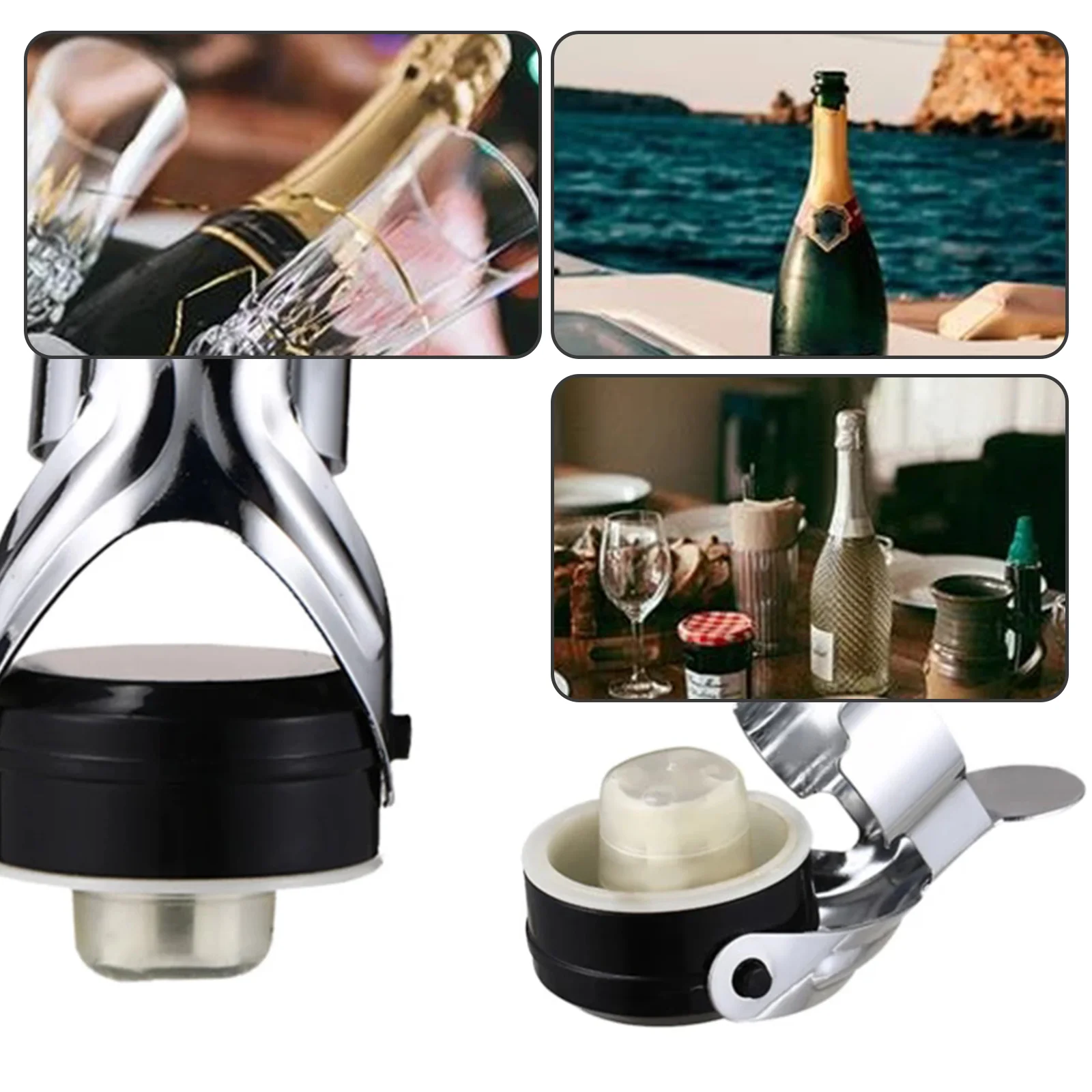 Stainless Steel Champagne Stopper Bottle Sealer 1 Pc For Champagne Cava Prosecco Sparkling Wine With Built-In Pressure Pump wine stopper,wine stoppers