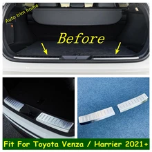 

Lapetus Car Rear Trunk Bumper Sill Guard Strip Protector Cover Trim Stainless Steel Accessories For Toyota Venza / Harrier 2021