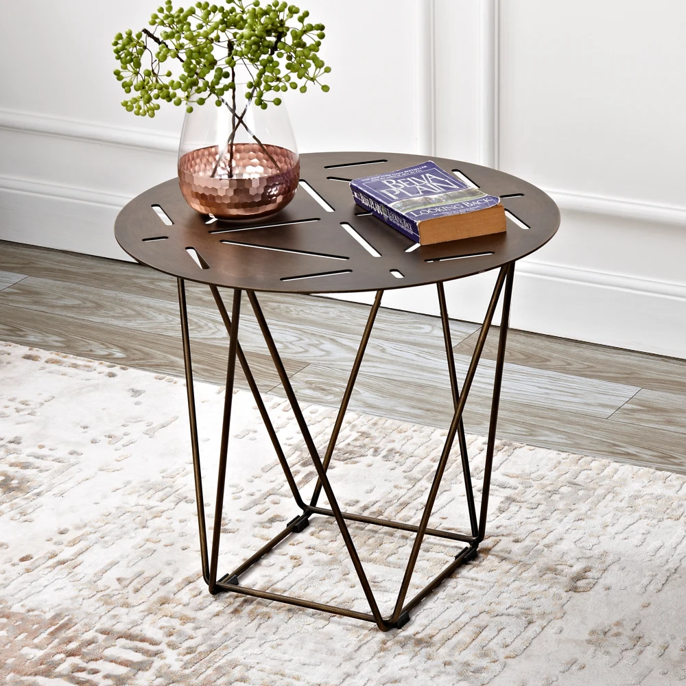 Lok древний приставной столик металлический комбинированный чайный столик промышленный стиль приставной столик для гостиной