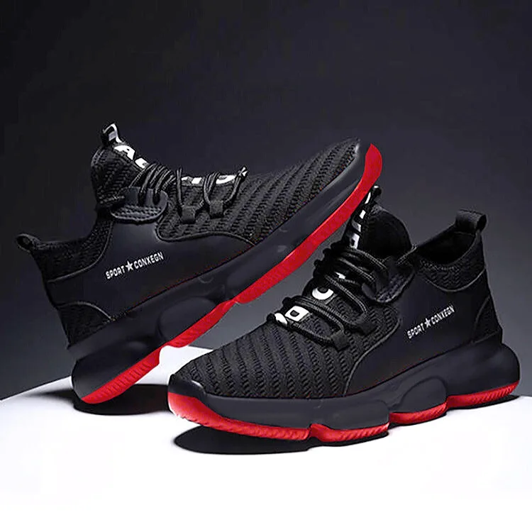 

2019 Spring and Summer New Korean Version of The Trend Casual Flying Mesh Cloth Breathable Running Men's Sneakers