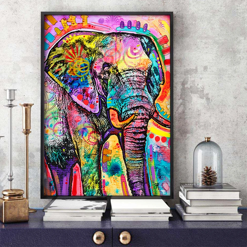 5D Diamond Painting Animal Oil Wall Art Diy Embroidery Elephant Mosaic Poster For Home Decor|Алмазная мозаика| |