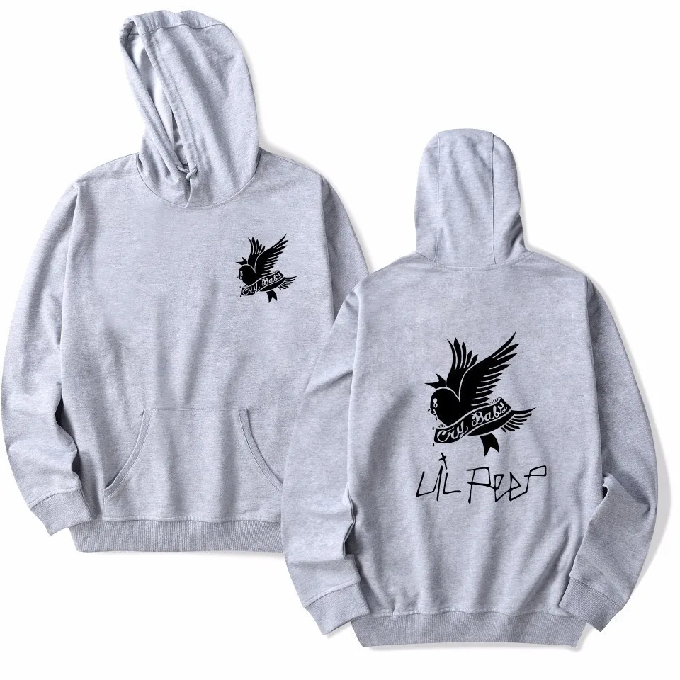 Dropship Lil Peep толстовки Hell Boy Lil. peep для мужчин wo для мужчин с капюшоном Pullove rLil Peep толстовки с капюшоном крибэби толстовка одежда - Цвет: 4824-WY0203-grey