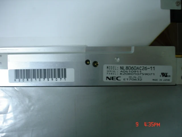 NL8060AC26-11 10,4 дюймовый промышленный ЖК-дисплей, и А+ класс, тестовая работа