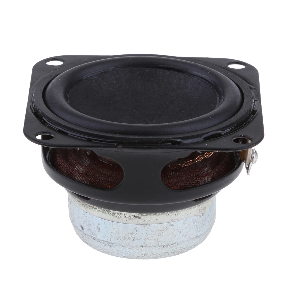 40mm 4Ohm 6W Full Range Audio Speaker Square Loudspeaker Rubber Edge