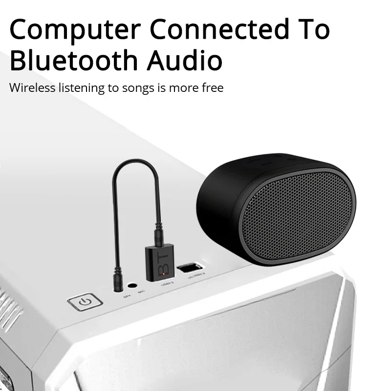 USB Bluetooth 5,0 аудио приемник передатчик автомобильный AUX кабель комплект Bluetooth передатчик для ТВ ПК беспроводной адаптер для автомобиля