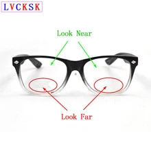 Ретро заклепки бифокалы очки для чтения лупа для женщин и мужчин взгляд рядом дальняя Пресбиопия очки градиент черная рамка Весна ноги N5