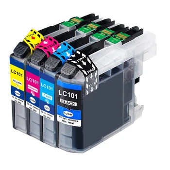 

4pack 1b+1c+1m+1y Ink Cartridge for Brother LC101 DCP-J152W MFC-J245 J285DW J450DW J470DW J475DW J650DW J870DW J875DW