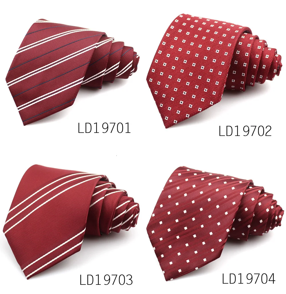 Красный цвет полосатый галстук на шею для мужчин женщин Классические мужские галстуки модный клетчатый галстук жениха галстук на шею для вечерние, свадебные галстук для взрослых