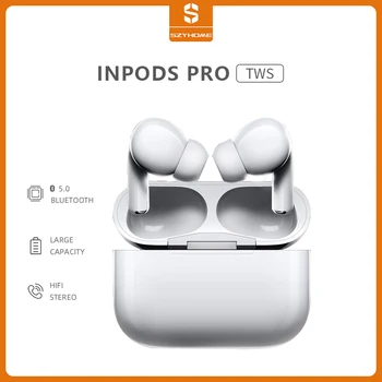 

SZYHOME Bluetooth Earphone HiFi TWS 3D Stereo In-Ear Sports Handsfree Wireless Earbuds With Charging Box for Music Android