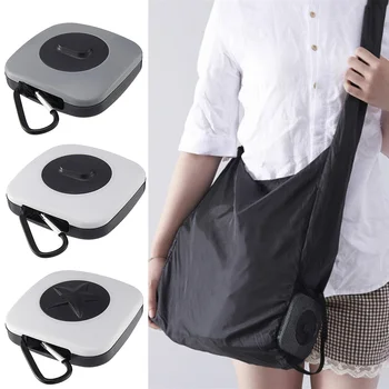 

Rotating Shopping Bag Large Tote Folding Storage Bag Portable Nylon Environmental Protection Bag Creative Foldable Shrink Bag