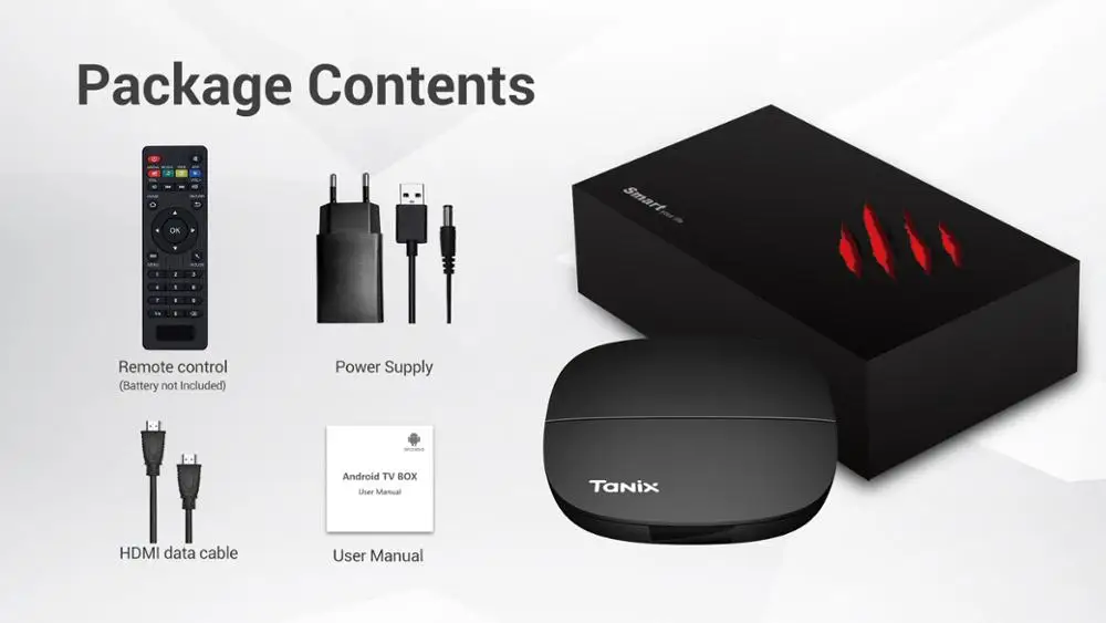 Смарт ТВ приставка Procaja Tanix H1/H2 Android 9 0 TV Box 1G/2G RAM 8G/16G ROM Hi3798 Четырехъядерный 4K HDMI2.0 100M