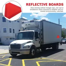 

Slow Moving Vehicle Safety Sign with Reflector Triangle Sign Reflective Board
