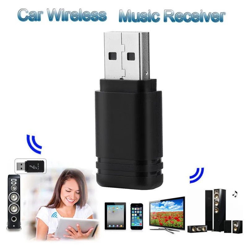 2 в 1 USB Blueteeth 5,0 стерео аудио Музыка беспроводной приемник адаптер для автомобиля домашний динамик мини музыкальный приемник 40SEP02