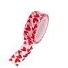 1 Rolls Red Love Pattern Tape DIY Decorative Paper Craft Tape Adhesive Tape for Valentine's Day (Red Love Heart) ► Photo 2/6
