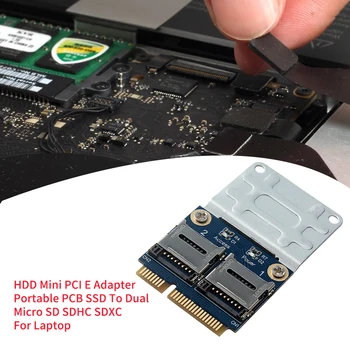 

HDD For Laptop Mini PCI E Adapter Memory Card Reader SSD Portable SDHC SDXC PCB Accessories Controller To Dual Micro