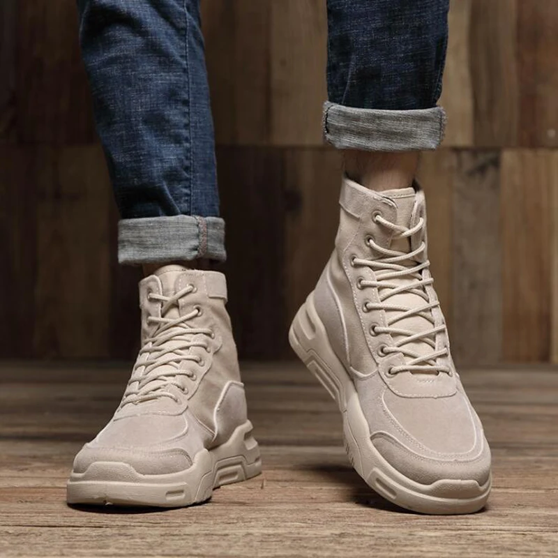 

Faux Suede Leather Men Boots 2019 New Autumn And Winter Man Shoes Ankle Boot Men's Snow Shoe Work Outdoor Snow Ankle Boots