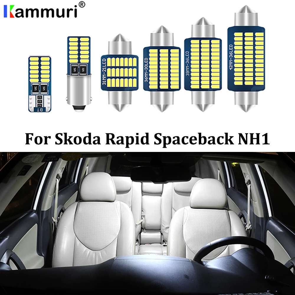KAMMURI 10 шт. без ошибок Canbus беласветодиодный светодиодная карта интерьера