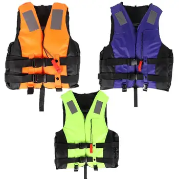 

Water Sports Kids Adult Reflective Strips Drifting Life Vest with Whistle