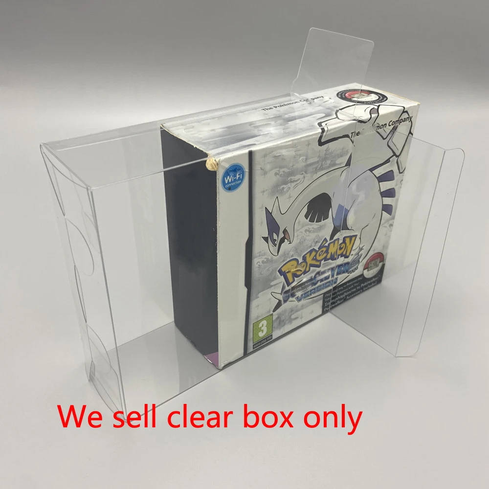 

20 шт. защитная коробка для домашних животных для NDS версии ЕС для Pokemon soulsilver версия специальная прозрачная коробка для хранения