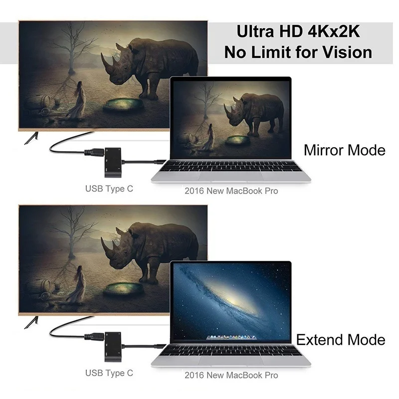 Lcone 5 in 1 USB C HUB Type C to HDMI 4K VGA 1080P USB 3.0 Audio Adapter With PD Charging For Macbook Pro DELL Samsung S10