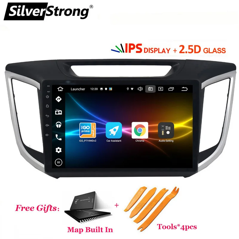 M3 Creta SilverStrong ips 2.5D Android10.0 Creta радио 2din gps для hyundai IX25 Creta 10,1 дюймов 4G модем DSP опционально Навигация стерео - Цвет: M3 Creta