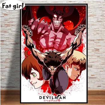 

Full square round diamond painting Art Devilman Crybaby Japan Anime Nordic Pictures embroidery Mosaic painting