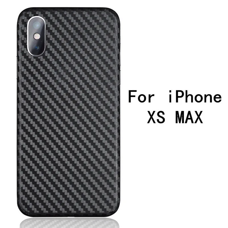Для iPhone 7 8 6 6S Plus x xs max xr Кожа Наклейка защитный чехол для мобильного телефона для iPhone6 7 8plus углеродное волокно 3D полное покрытие