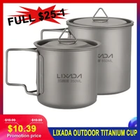 Lixada 屋外チタンカップマグポット