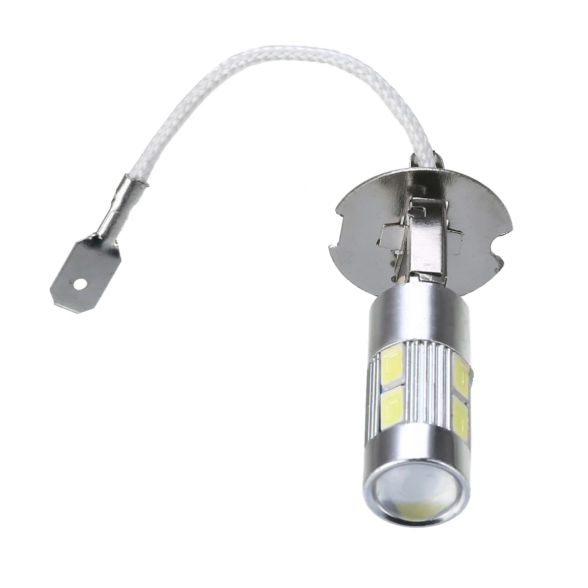 Mayitr 4pcs 12V H3 5630 10SMD LED Car Fog Lamp Super White Auto Driving Brake Light Signal Lamp Bulb for Car Light Source