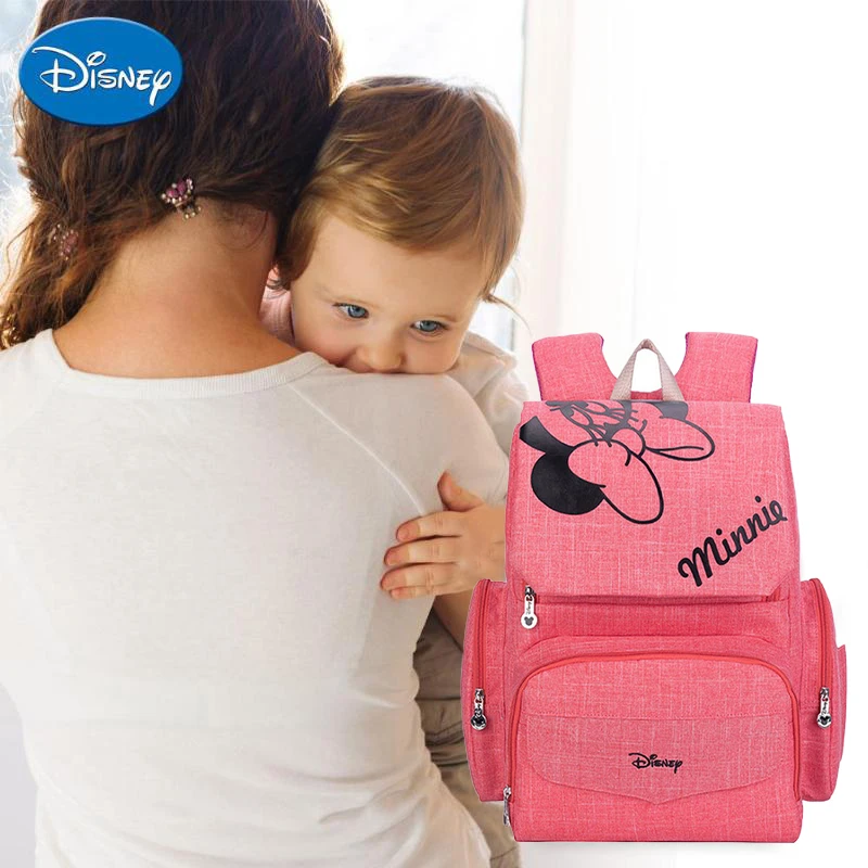 Kopen Disney Mickey Minnie Baby Luiertas Rugzak Grote Capaciteit Mummy Multifunctionele Baby Rugzak Luiertas Kinderwagen Luiertas
