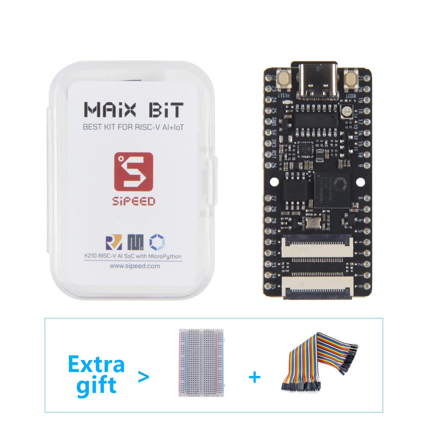 AiSpark-Sipeed MAixBiT para RISC-V AI + IoT, placa de desarrollo de visión